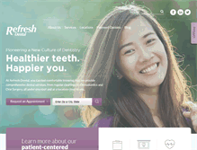 Tablet Screenshot of gorefreshdental.com